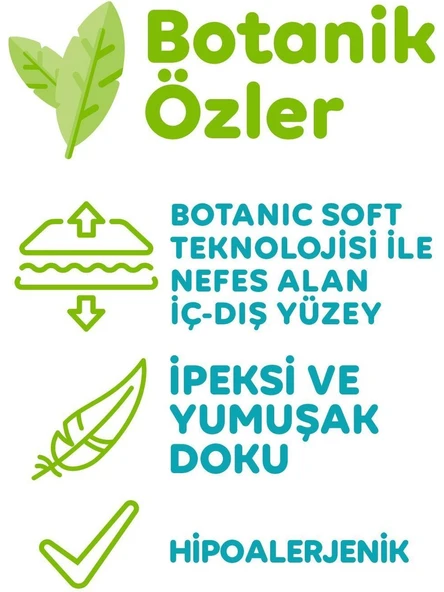 Önlem Botanika Bebek Bezi 6 Beden Extra Large 15+ Kg 62 Adet - Resim 4