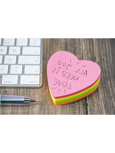 Kalp Şeklinde Post-it Notlar - Resim 2