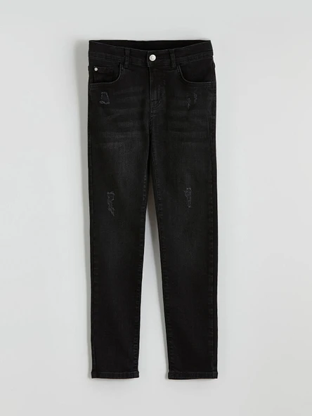 LCW Kids Siyah Erkek Çocuk Süper Skinny Fit Jean Pantolon ürün görseli 1