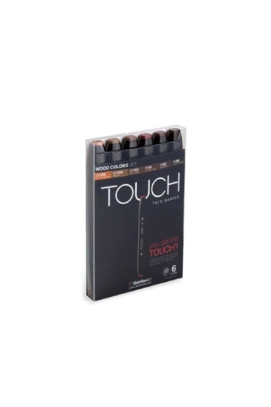 Touch Twin Marker Kalem 6lı Set Fluorescent Colors ürün görseli 1