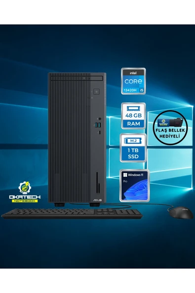 ExpertCenter P500 P500MV i5-13420H 48 GB RAM 1 TB SSD UHD Graphics WİN 11 PRO Masaüstü Bilgisayar ürün görseli 1