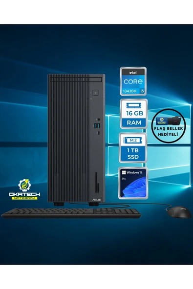 ExpertCenter P500 P500MV i5-13420H 16 GB RAM 1 TB SSD UHD Graphics WİN 11 PRO Masaüstü Bilgisayar ürün görseli 1