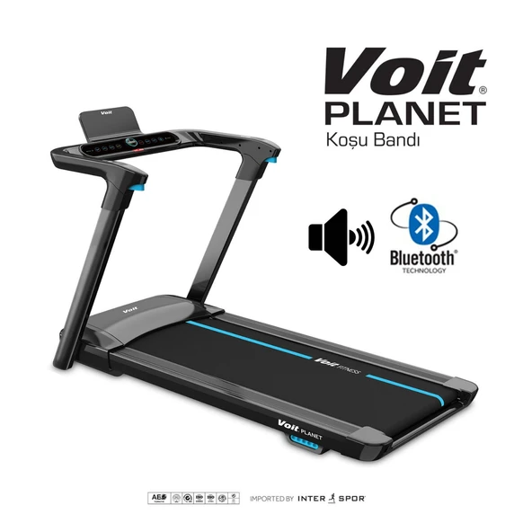 Voit Planet Koşu Bandı | 2.5 HP Motor | Katlanabilir | Bluetooth & USB Destekli Ev Tipi Treadmill ürün görseli 1
