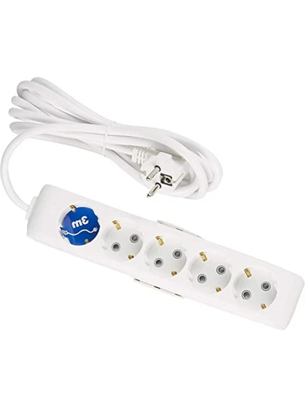 5'li Topraklı Kablolu Priz - 3 metre - Resim 2