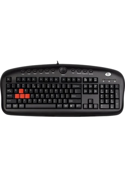A4Tech A4 Tech Kb-28G Siyah Usb Multımedya Gamer Klavye ürün görseli 1