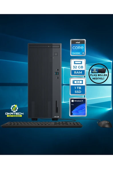 ExpertCenter P500 P500MV i5-13420H 32 GB RAM 1 TB SSD UHD Graphics WİN 11 PRO Masaüstü Bilgisayar ürün görseli 1
