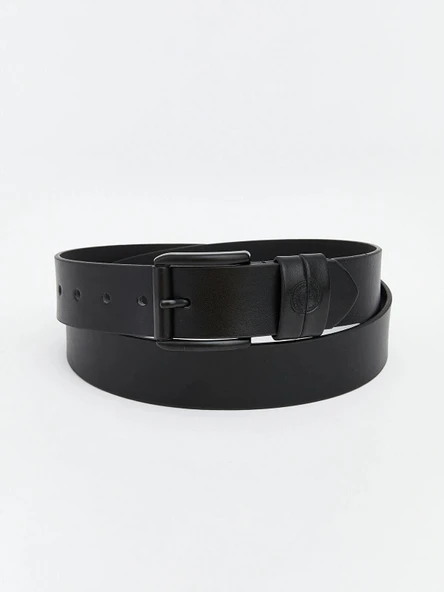 LCW ACCESSORIES Siyah Deri Görünümlü Erkek Kemer ürün görseli 1