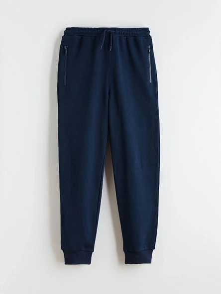 LCW Kids Lacivert Beli Lastikli Erkek Çocuk Jogger Eşofman Altı ürün görseli 1