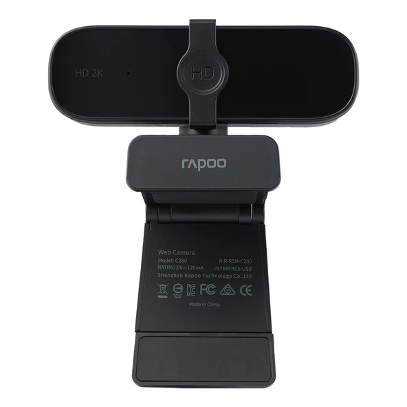 RAPOO C280 2K WEB CAMERA BLACK 19990 - Resim 5
