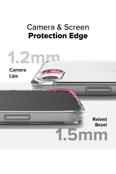 Abatech iPhone 16E Şeffaf Telefon Kılıfı - Resim 2