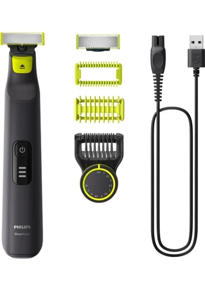 Philips Oneblade Pro Islak/kuru Yüz ve Vücut Tıraş Makinesi, 12 Uzunluk Ayarı, QP6542/10 ürün görseli 1