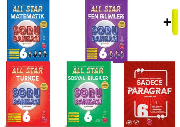 Newton 6.Sınıf All Star Soru Bankası Matematik Fen Türkçe Sosyal Paragraf Yeni ürün görseli 1