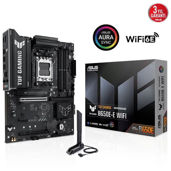 ASUS TUF GAMING B650E-E WIFI6E DDR5 HDMI DP PCIE 5.0 AM5 ATX ürün görseli 1