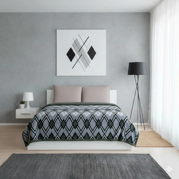 TAÇ WİNTER SET TEK KİŞİLİK HARLOW GRİ ürün görseli 1