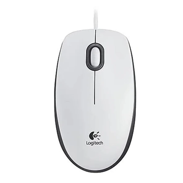 LOGITECH M100 USB KABLOLU MOUSE BEYAZ 910-006764 ürün görseli 1