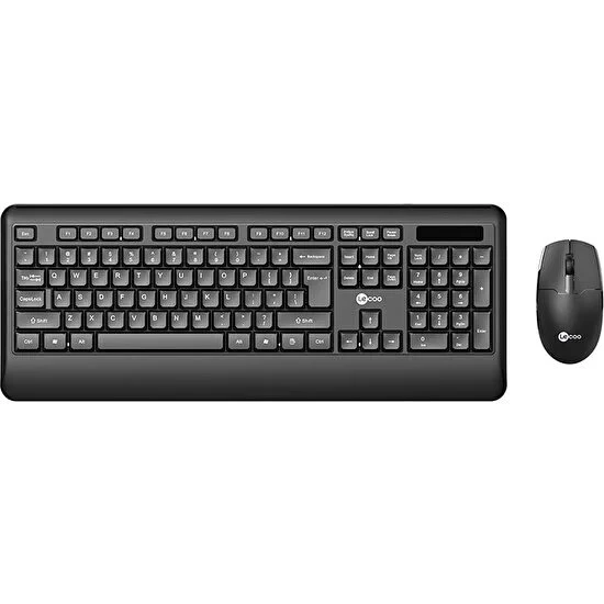 LENOVO LECOO Q Kablosuz Siyah Multimedya Klavye/Mouse Set KW202 ürün görseli 1
