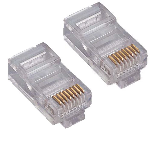 SPEED SP-U100-D CAT5-CAT6 100 Adet Rj45 Konnektör (Yeni Nesil Delikli) ürün görseli 1