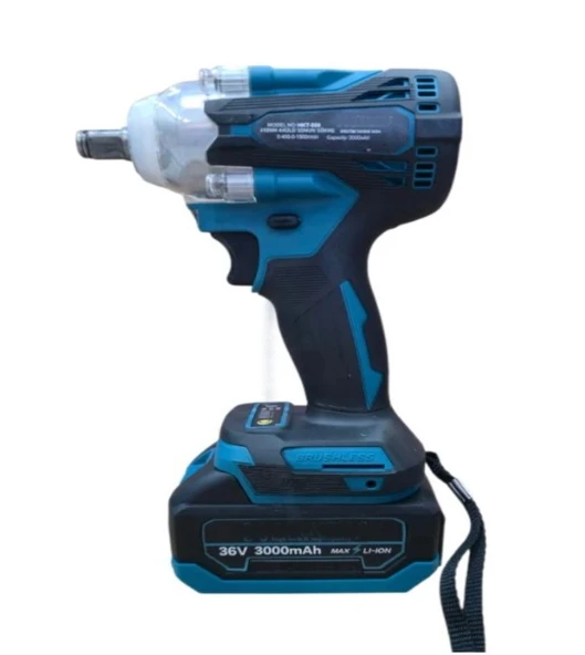 Algaride Akülü Somun Sökme 850 Nm Tork 36V 3000 mAh Darbeli Şarjlı Somun Sökme Tek Bataryalı 10 Pilli ürün görseli 1