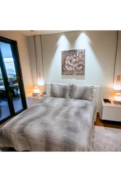 MERİNOS BATTANİYE ÇİFT KİŞİLİK DREAM HOME GRİ ürün görseli 1