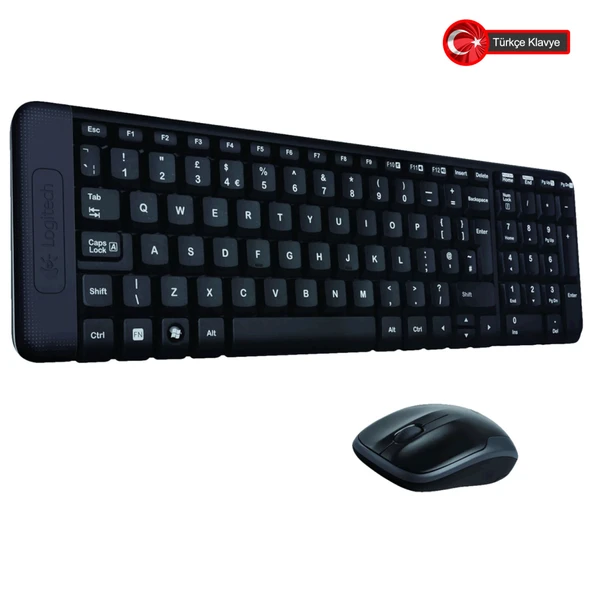 Logitech MK220 (920-003163) Kablosuz Türkçe Q Klavye/Mouse Set - Resim 3