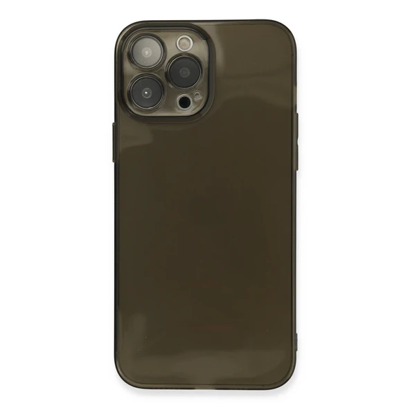 Newface iPhone 13 Pro Max Kılıf Fly Lens Silikon - Siyah ürün görseli 1