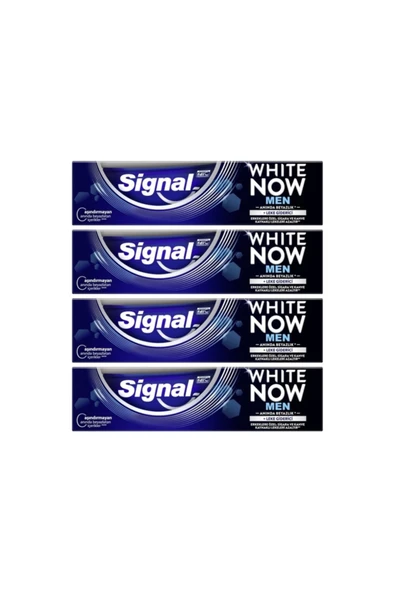 Signal White Now Men Diş Macunu 75 ml 4 Adet ürün görseli 1