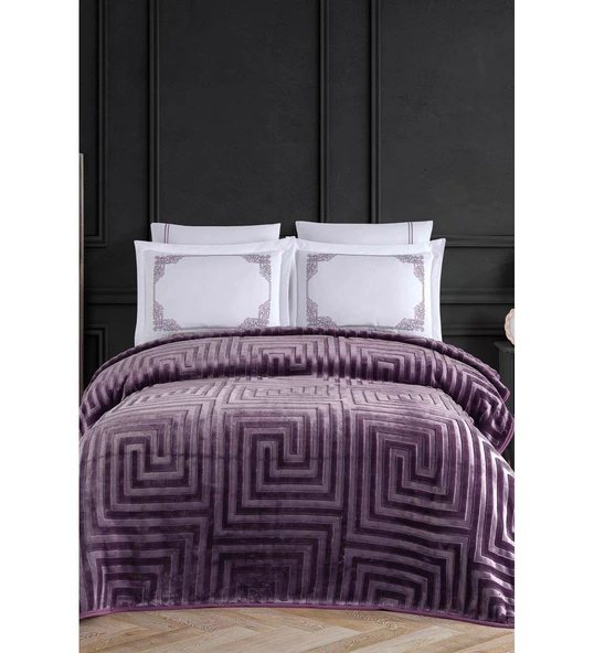 ECOSSE BLANK SET AGOSSA VERSACE BATTANİYE SETİ MÜRDÜM - Resim 3