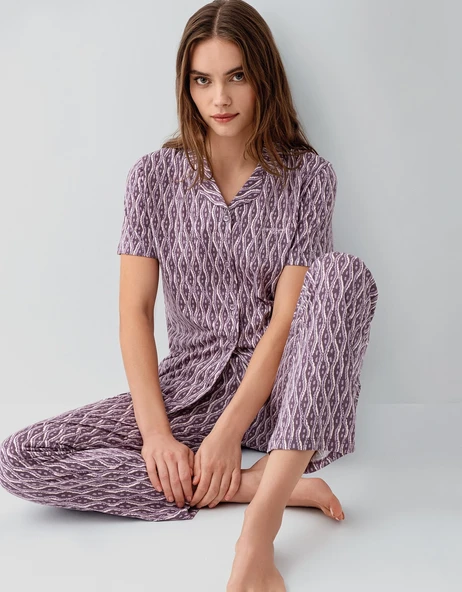 Pierre Cardin 9184-S Kadın Gömlek Pijama Takım ürün görseli 1