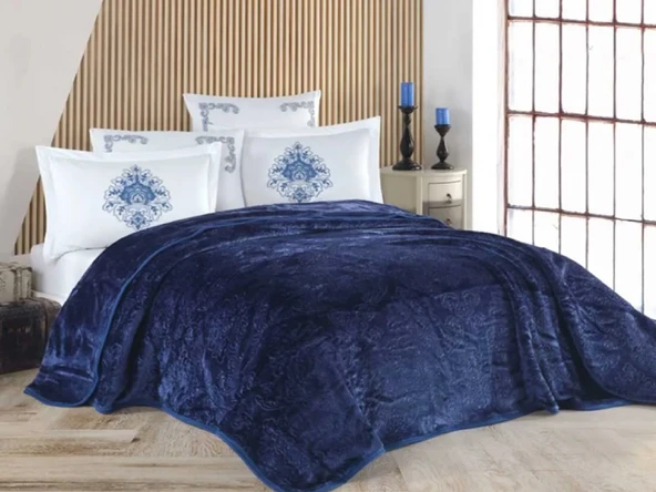 BLANK SET AGOSSA DAMASK BATTANİYE SETİ BLUE ürün görseli 1