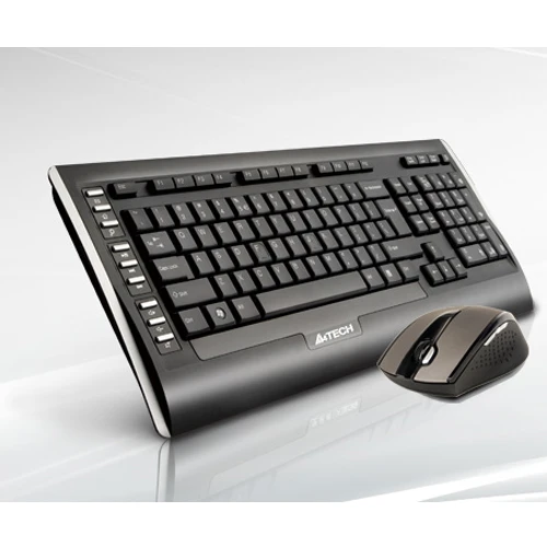 A4 TECH 9300F Q Kablosuz Usb Siyah Lux Multimedya Klavye/Mouse Set ürün görseli 1