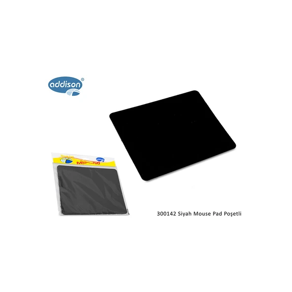ADDISON 300142, 177x217x2mm, Lüx, Big, MOUSE PAD,  (Siyah) ürün görseli 1