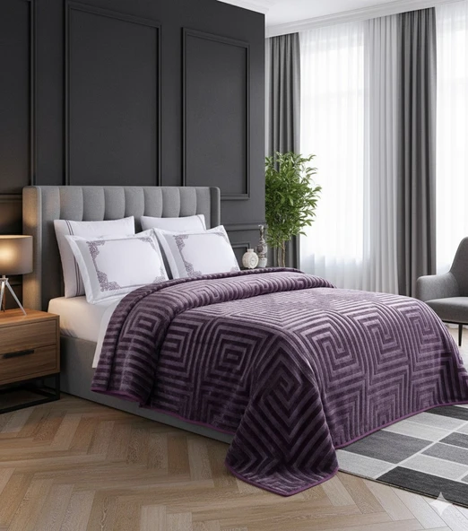 ECOSSE BLANK SET AGOSSA VERSACE BATTANİYE SETİ MÜRDÜM ürün görseli 1
