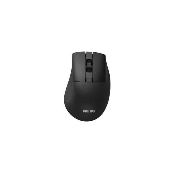 PHILIPS SPK7528B, SESSİZ, Siyah, USB Nano  2,4Gh ve Bluetooth Kablosuz, 1600dpi, Optic, 3 Tuşlu Ergonamik Mouse ürün görseli 1