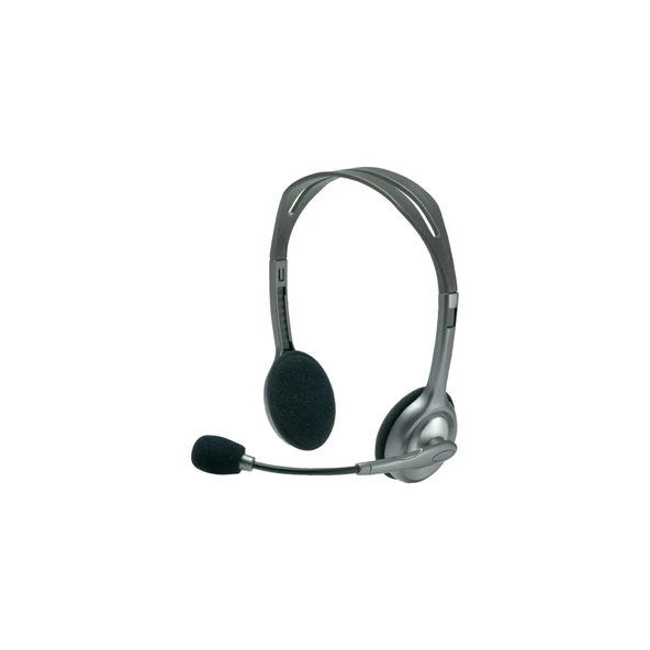 LOGITECH H110, 981-000271, 3,5mm Jac, Çağrı Merkezi, Ofis, Toplantı, Konuşmacı Tipi, Microfonlu Kulaklık ürün görseli 1