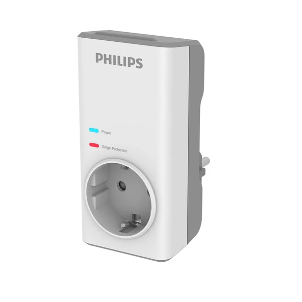 PHILIPS CHP7010W/10, Tekli, Akım Korumalı Priz, 1140 Joules, (Beyaz) ürün görseli 1