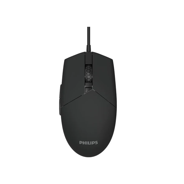 PHILIPS SPK9304B, Siyah, RGB Led Aydınlatma, Kablolu, 6400dpi, GAMING Optik Mouse ürün görseli 1