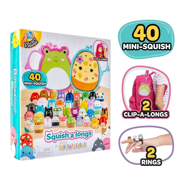 Squish-a-longs Mini-Squish 40'lı Paket SQAL0129 - Resim 4