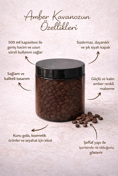 Plastik Kavanoz 500 ML - Resim 2