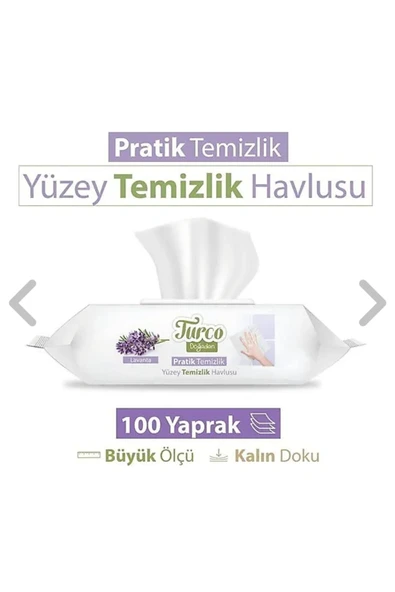 Baby Turco Doğadan Yüzey Temizlik Havlusu 100 Adet ürün görseli 1