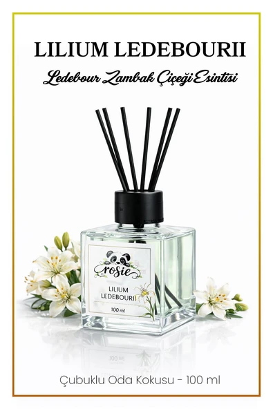 Rosie Lilium Ledebourii Çubuklu Oda Kokusu 100 ml – Lilyum Çiçeği Ferahlığı ürün görseli 1