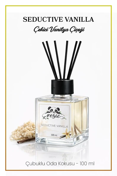 Rosie Seductive Vanilla 100 ml Çubuklu Oda Kokusu – Baştan Çıkarıcı Vanilya Kokusu ürün görseli 1