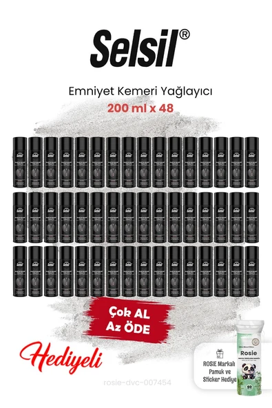 48 'li Selsil Emniyet Kemeri Yağlayıcı 200 ml ve ROSIE ürün görseli 1