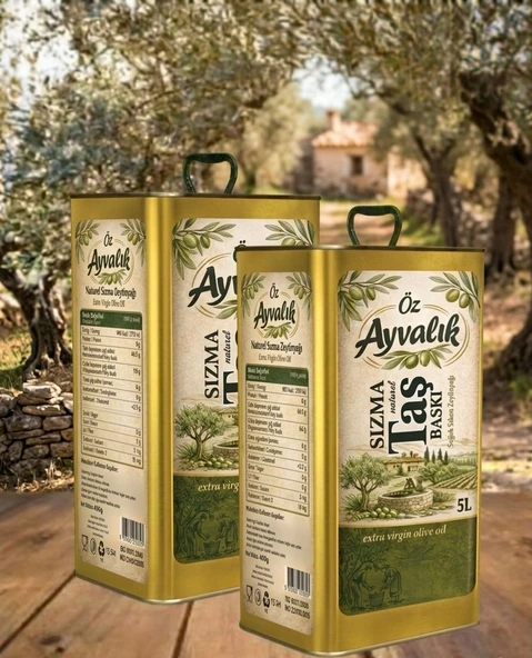 Öz Ayvalık Natürel Soğuk Sıkım Sızma 2X5L 2AD Zeytinyağı ürün görseli 1