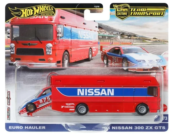 HOT WHEELS Premium Car Culture Team Transport Euro Hauler / '94 Nissan 300 ZX ürün görseli 1