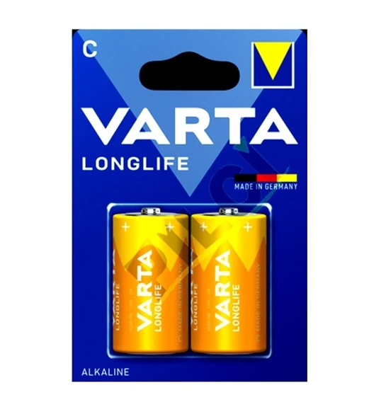 Varta Alkalin Pil C Orta Boy 2Li 1,5V ürün görseli 1