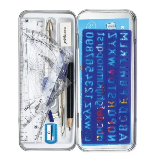 Keyroad Pergelli Matematik Seti Metal Kutu ürün görseli 1