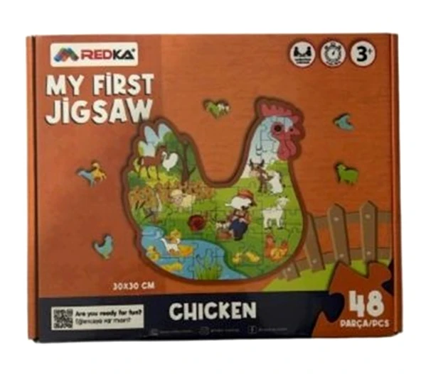 Redka My First Jigsaw Tavuk Puzzle 48 Parça ürün görseli 1