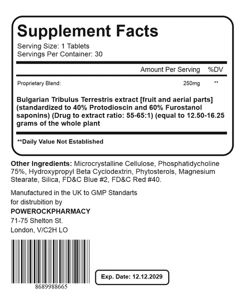 Powerock Tribesterone 30 Kapsül - Resim 3