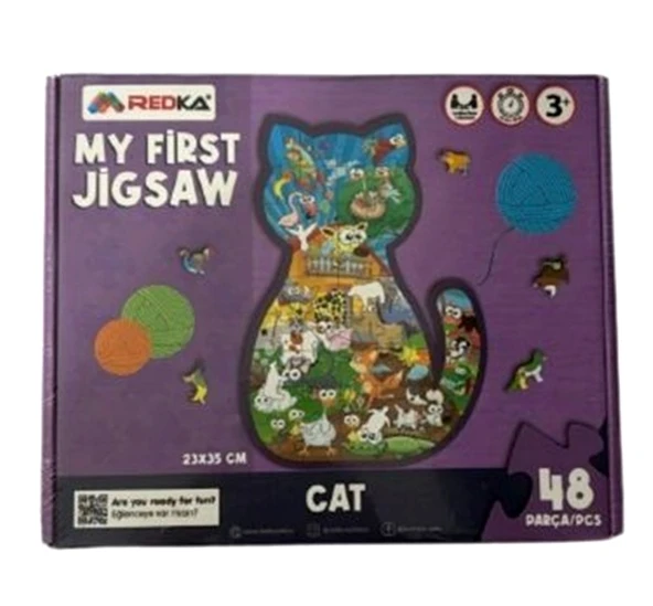 Redka My First Jigsaw Kedi Puzzle 48 Parça ürün görseli 1