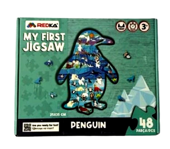 Redka My First Jigsaw Penguen Puzzle 48 Parça ürün görseli 1